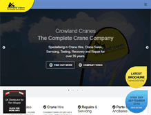 Tablet Screenshot of crowlandcranes.co.uk