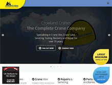Tablet Screenshot of crowlandcranes.com